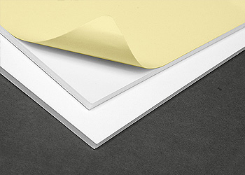 self-adhesive foam board stack